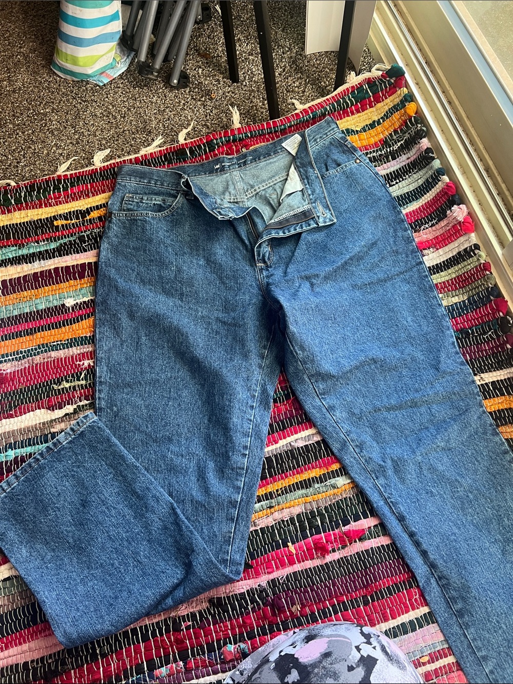 Lee Straight Leg Women's Jeans in Medium Blue Denim
